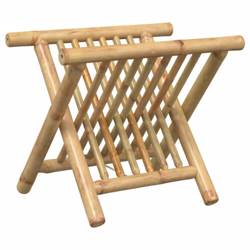 VidaXL vidaXL Magazine Rack File Holder Book Storage Rack CD Mail Organiser Bamboo