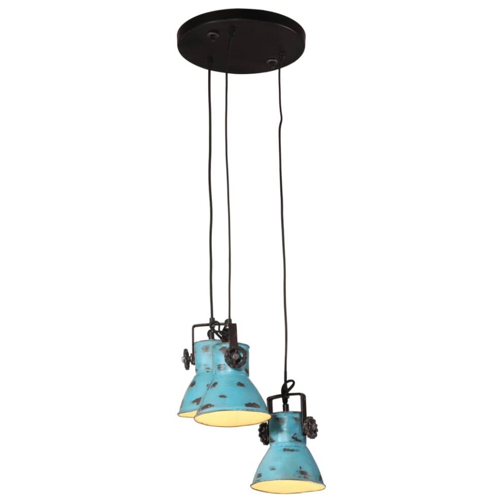 vidaXL Hanging Lamp Ceiling Lamp Pendant Lighting 25 W Distressed Blue E27