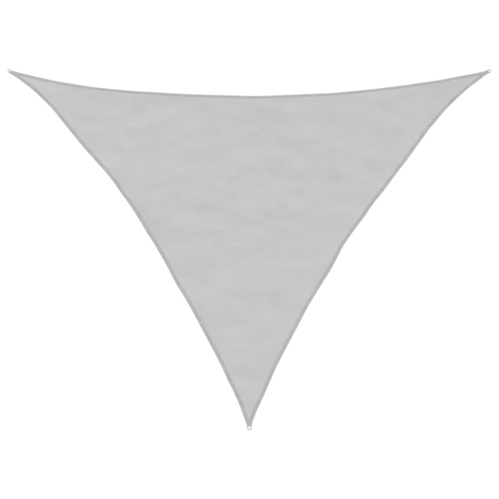 Vidaxl Sun Shade Sail Canopy Light Grey 3.5X3.5x4.9 M 100% Polyester Oxford