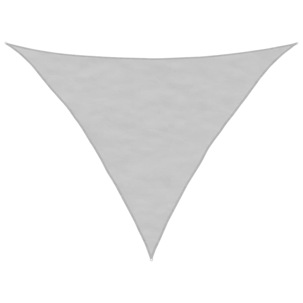 vidaXL Sun Shade Sail Canopy Light Grey 3.5x3.5x4.9 m 100% Polyester Oxford