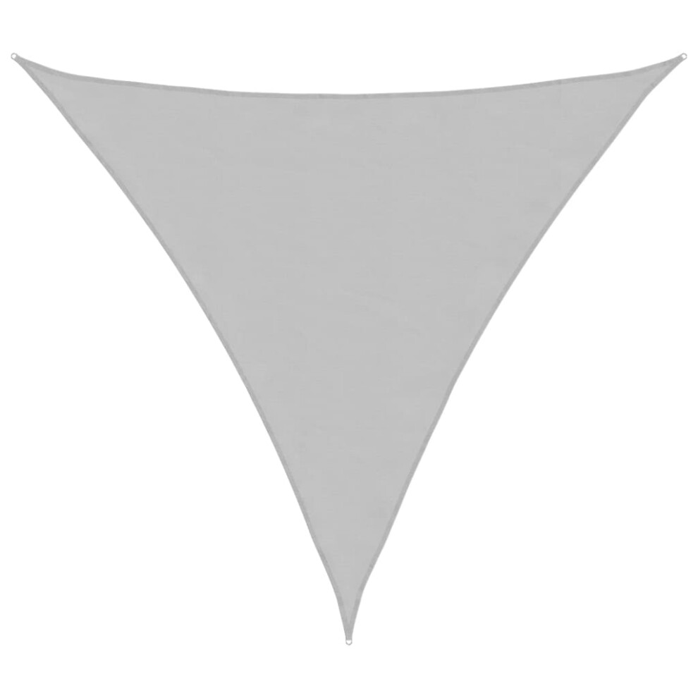 vidaXL Sun Shade Sail Canopy Light Grey 4.5x4.5x4.5 m 100% Polyester Oxford