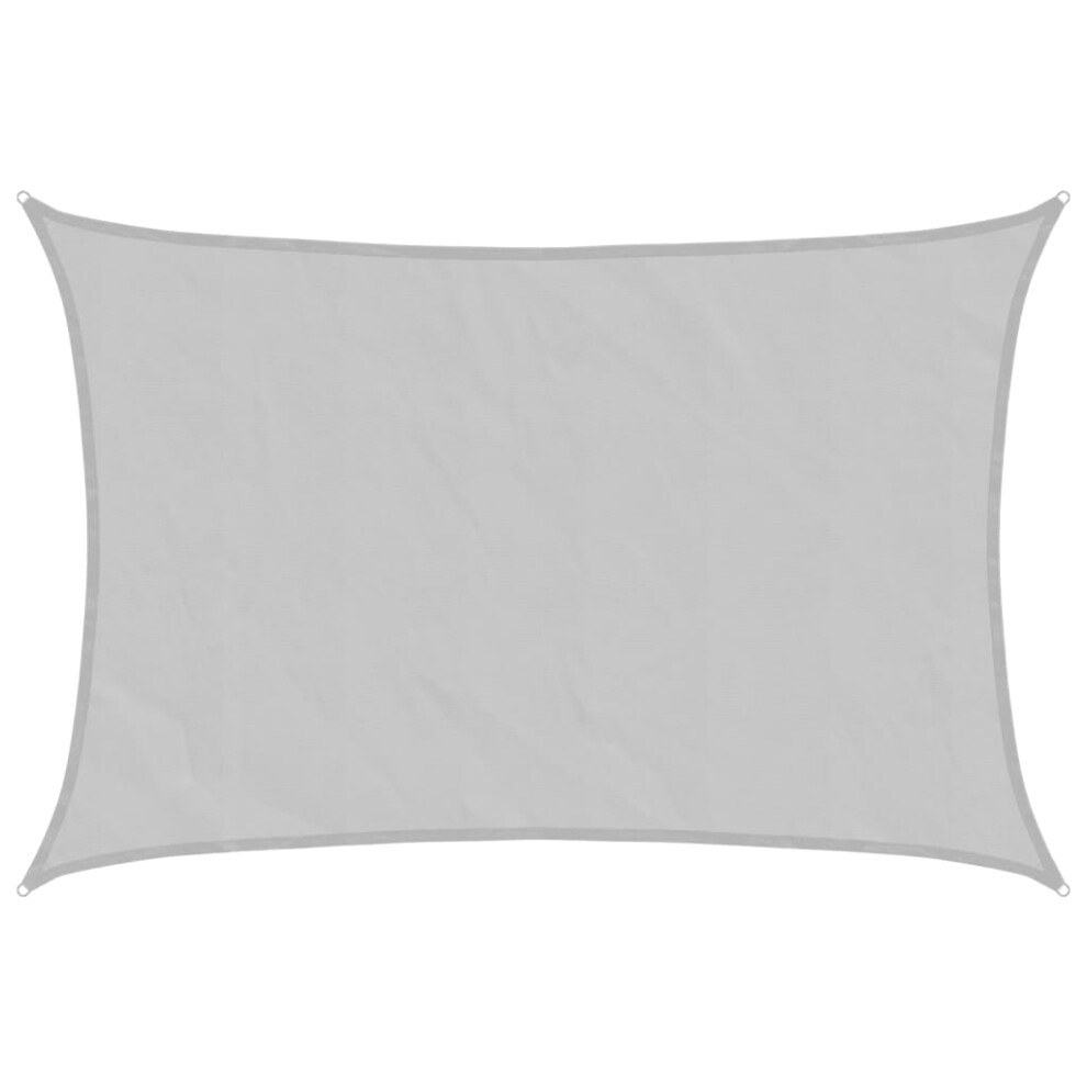 Vidaxl Sun Shade Sail Awning Canopy Light Grey 2.5X2 M 100% Polyester Oxford