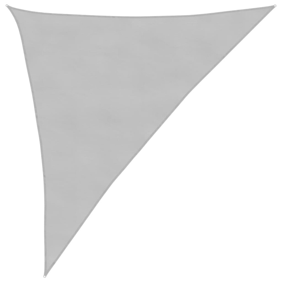 vidaXL Sun Shade Sail Awning Canopy Light Grey 3x4x5 m 100% Polyester Oxford