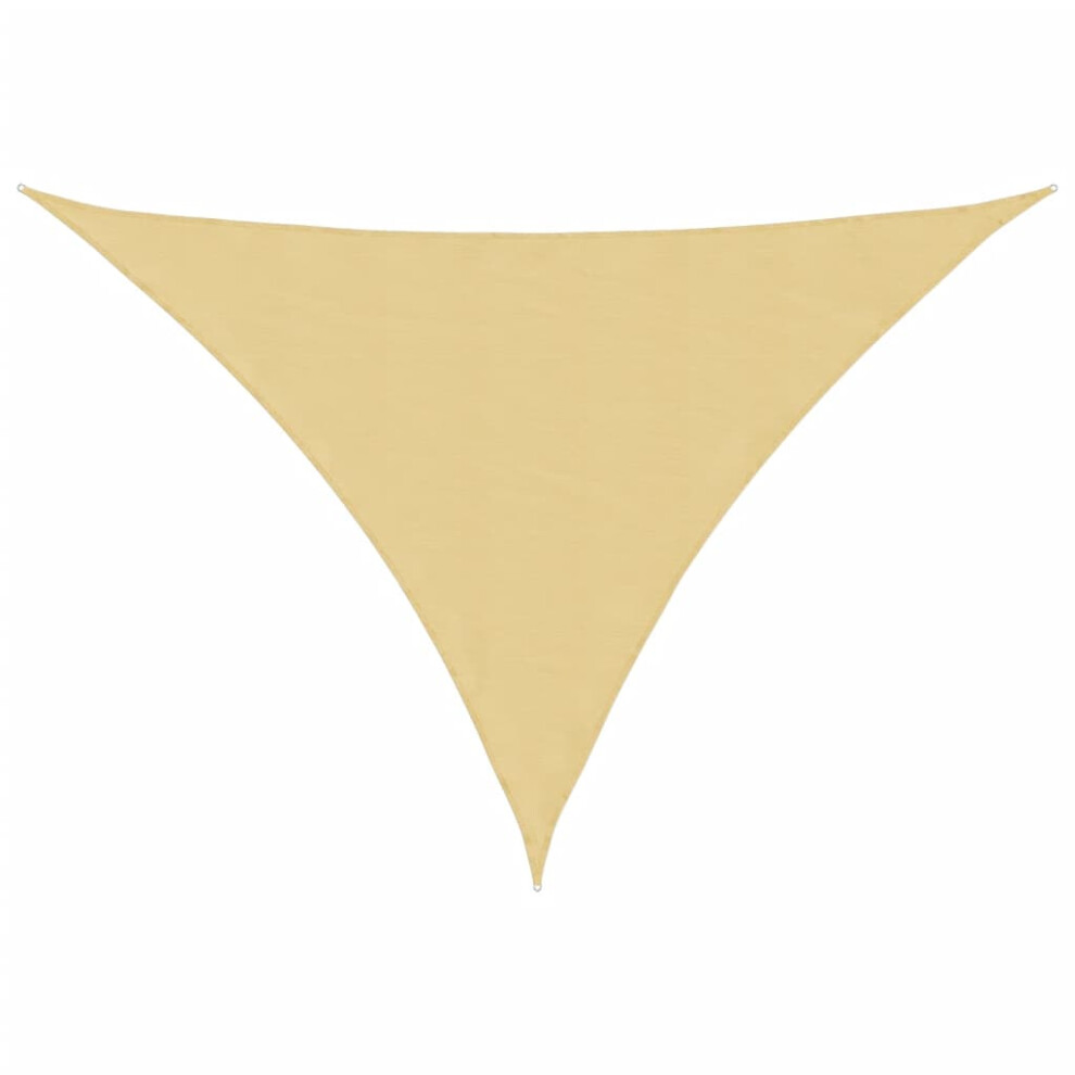 Vidaxl Sun Shade Sail Awning Canopy Cover Sand 7X5x5 M 100% Polyester Oxford
