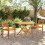 VidaXL vidaXL Folding Garden Table Outdoor Table Patio Dining Table Solid Wood Acacia 3