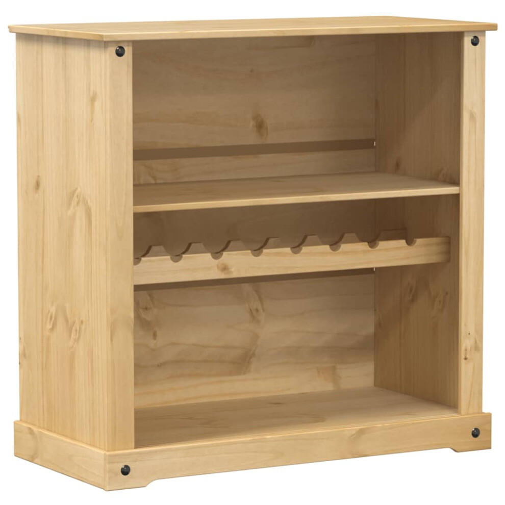 Vidaxl Wine Cabinet Wine Cupboard Sideboard Drinks Cabinet Solid Wood Pine