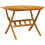 VidaXL vidaXL Folding Garden Table Outdoor Table Patio Dining Table Solid Wood Acacia 6