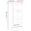 VidaXL vidaXL Bookcase Display Bookshelf Storage Cabinet Book Rack Solid Wood Pine 9