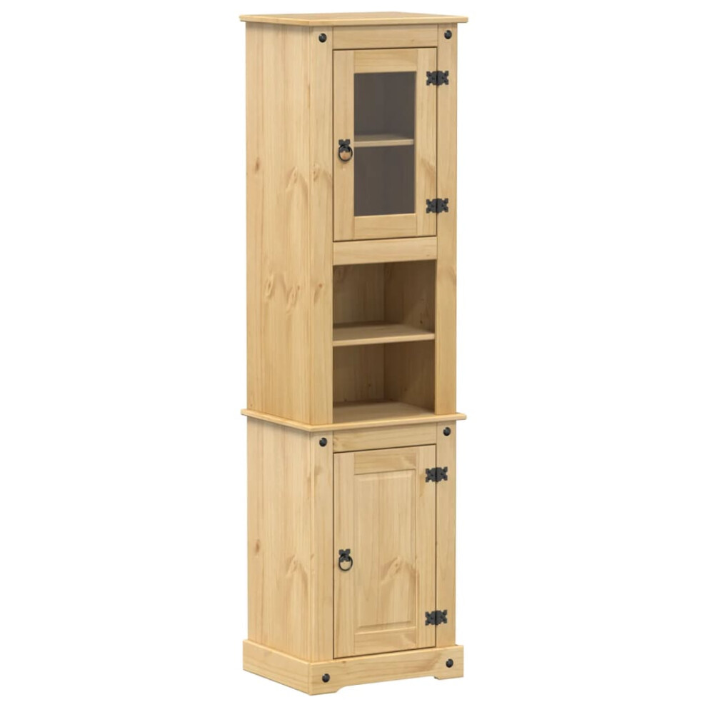 vidaXL Bathroom Cabinet Storage Unit Cupboard Sink Cabinet Solid Wood Pine