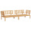 VidaXL vidaXL Garden Pallet Corner Sofas Patio Outdoor Sofa 2 pcs Solid Wood Acacia 2