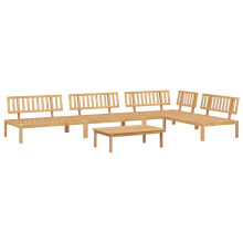 vidaXL Garden Pallet Sofa Set 5 Piece Outdoor Pallet Sofa Solid Wood Acacia