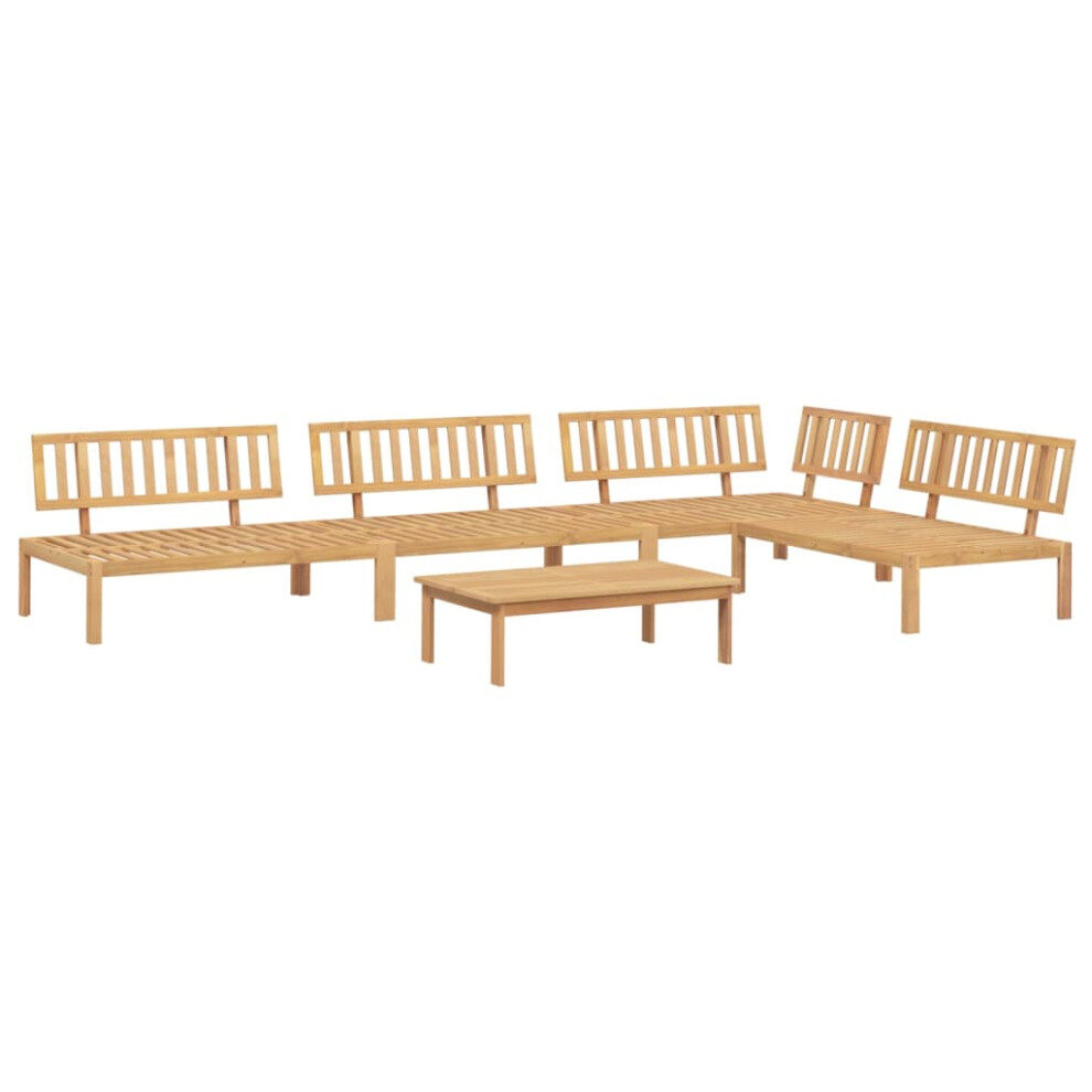 vidaXL Garden Pallet Sofa Set 5 Piece Outdoor Pallet Sofa Solid Wood Acacia