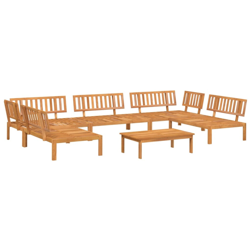 vidaXL Garden Pallet Sofa Set 6 Piece Outdoor Pallet Sofa Solid Wood Acacia