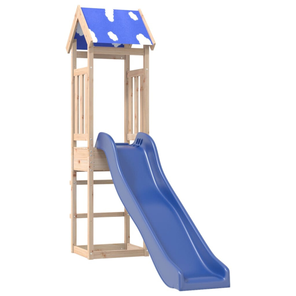 Vidaxl Outdoor Playset Garden Playhouse Playground Equipment Solid Wood Pine