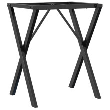 vidaXL Dining Table Legs X-Frame Desk Legs DIY Metal Furniture Legs Steel