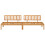 VidaXL vidaXL Garden Pallet Middle Sofas Outdoor Pallet Sofa 2 pcs Solid Wood Acacia 3