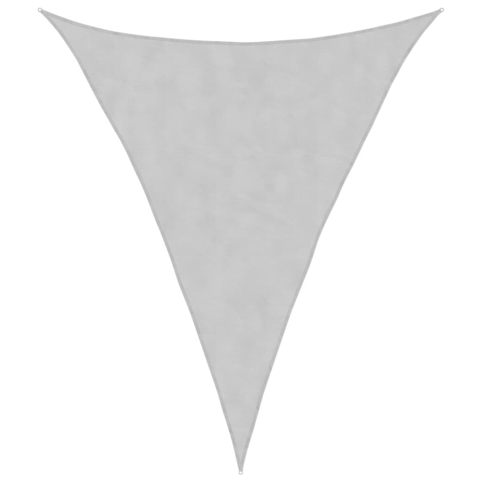 Vidaxl Sun Shade Sail Awning Canopy Light Grey 4X5x5 M 100% Polyester Oxford