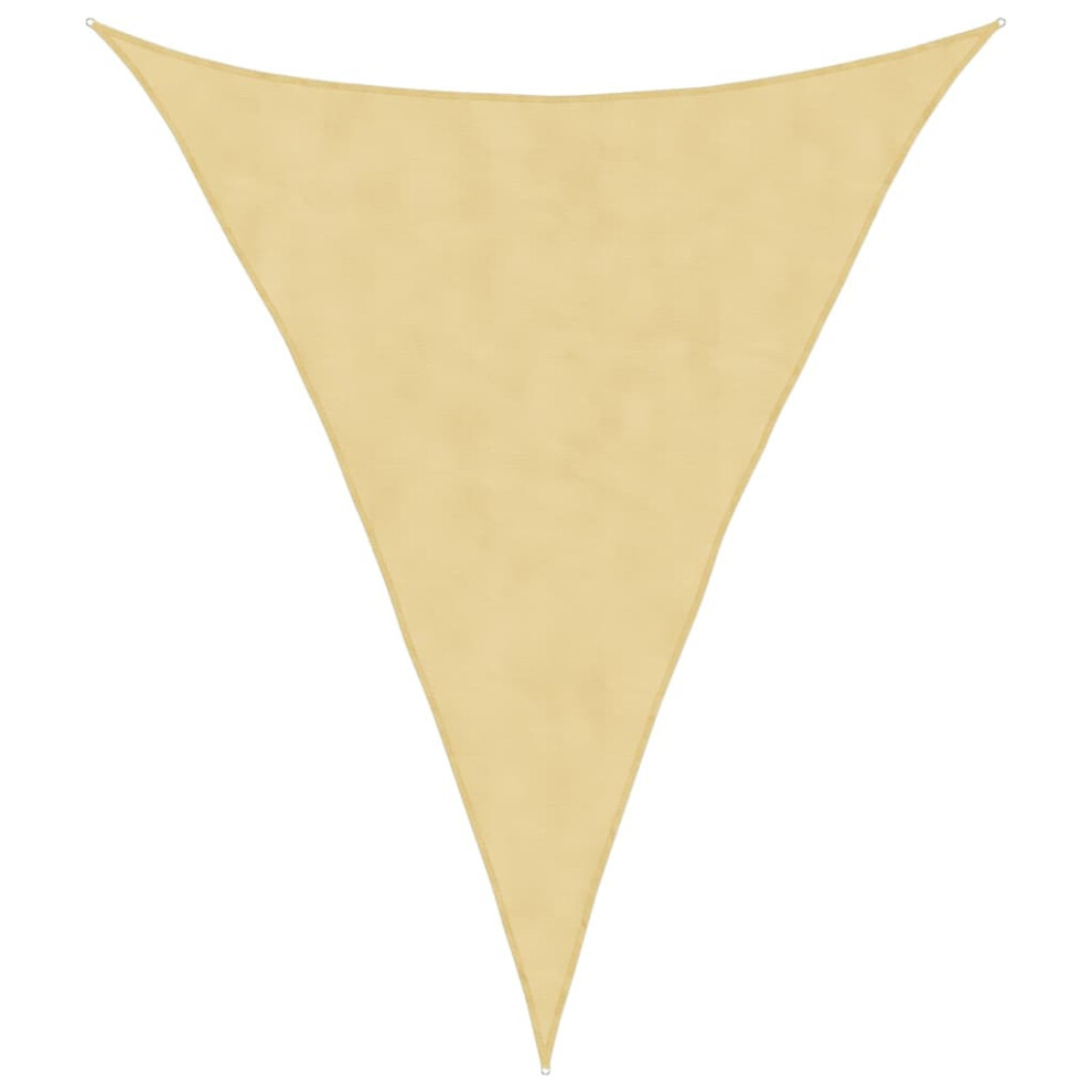 Vidaxl Sun Shade Sail Awning Canopy Cover Sand 4X5x5 M 100% Polyester Oxford