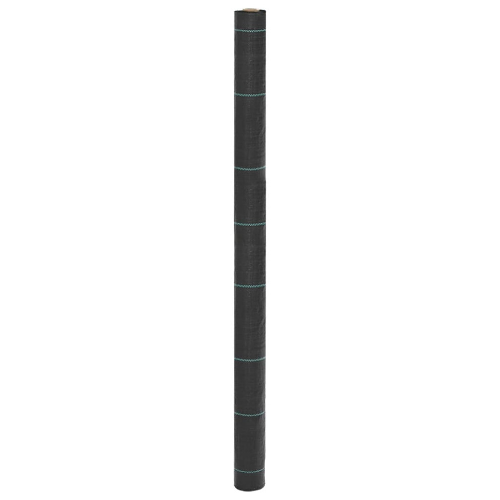 Vidaxl Weed Membrane Weed Barrier Fabric Weed Control Cover Black 1.5X150 M Pp