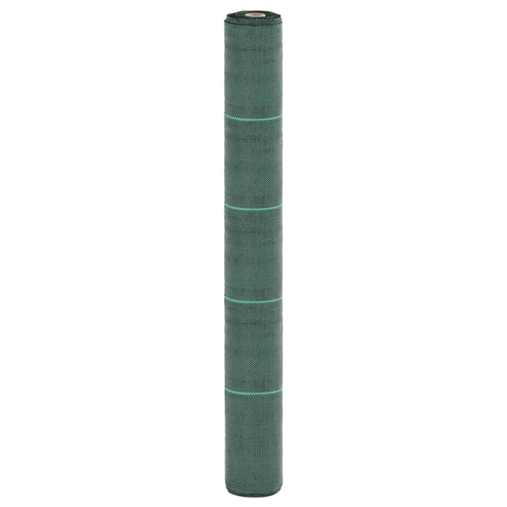 Vidaxl Weed Membrane Garden Weed Barrier Fabric Weed Control Green 1X150 M Pp