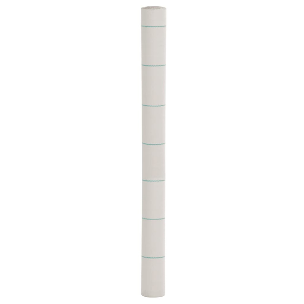 Vidaxl Weed Membrane Weed Barrier Fabric Weed Control Cover White 1.5X150 M Pp
