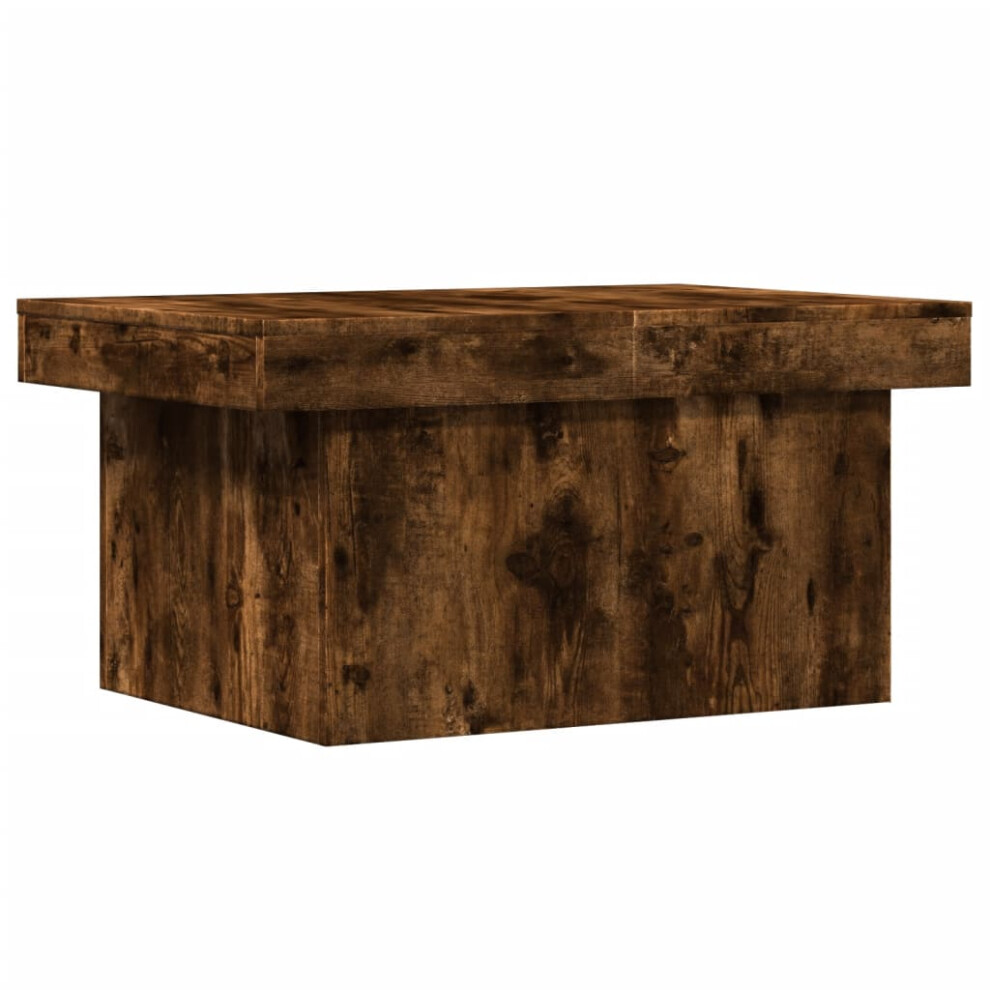 vidaXL Coffee Table Hallway End Table Side Table Smoked Oak Engineered Wood