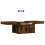 VidaXL vidaXL Coffee Table Hallway End Table Side Table Smoked Oak Engineered Wood 9