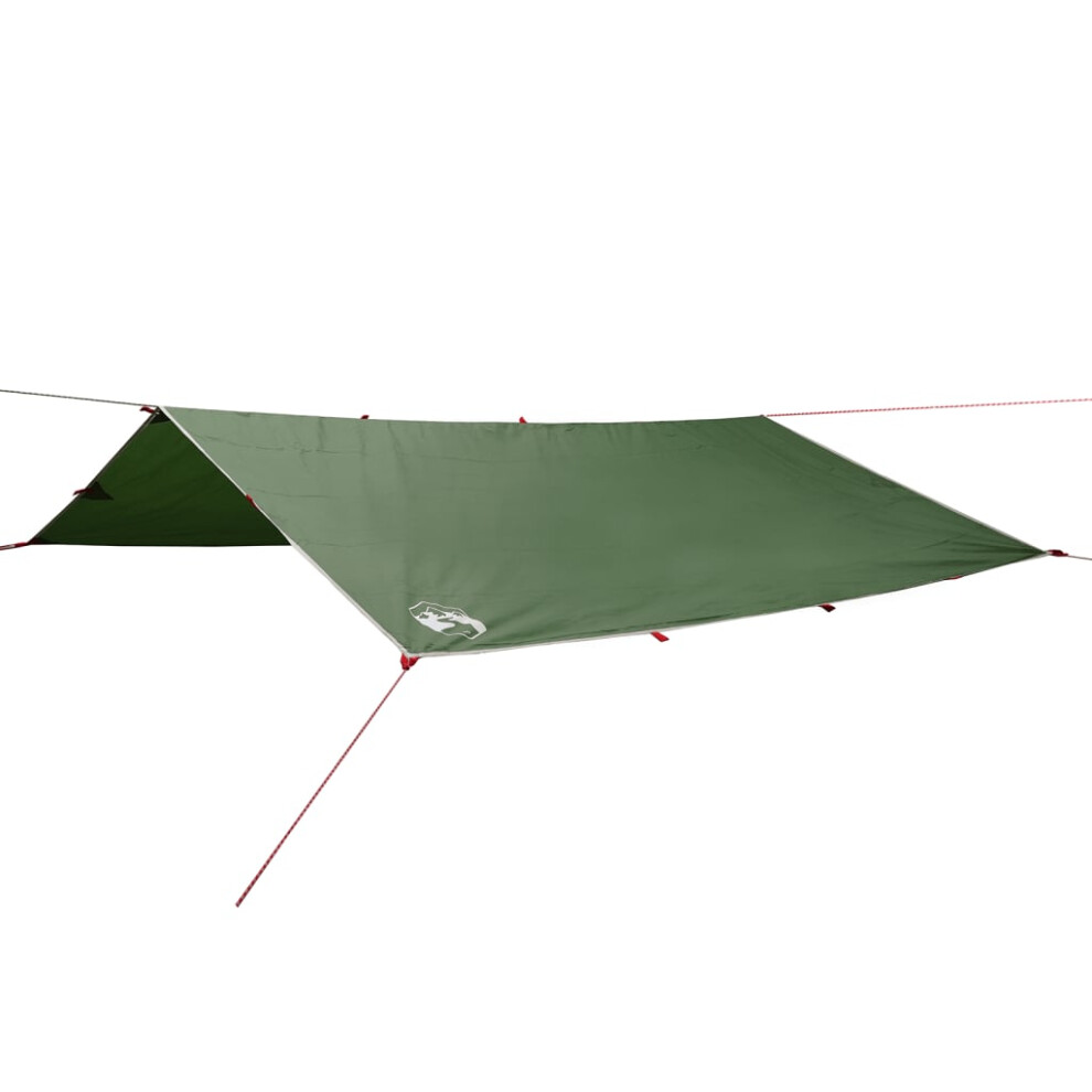 vidaXL Camping Tarp Outdoor Patio Tarpaulin Shelter Sunshade Green Waterproof