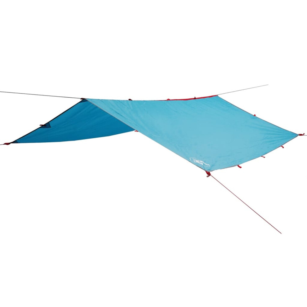 Vidaxl Camping Tarp Outdoor Patio Tarpaulin Shelter Sunshade Blue Waterproof