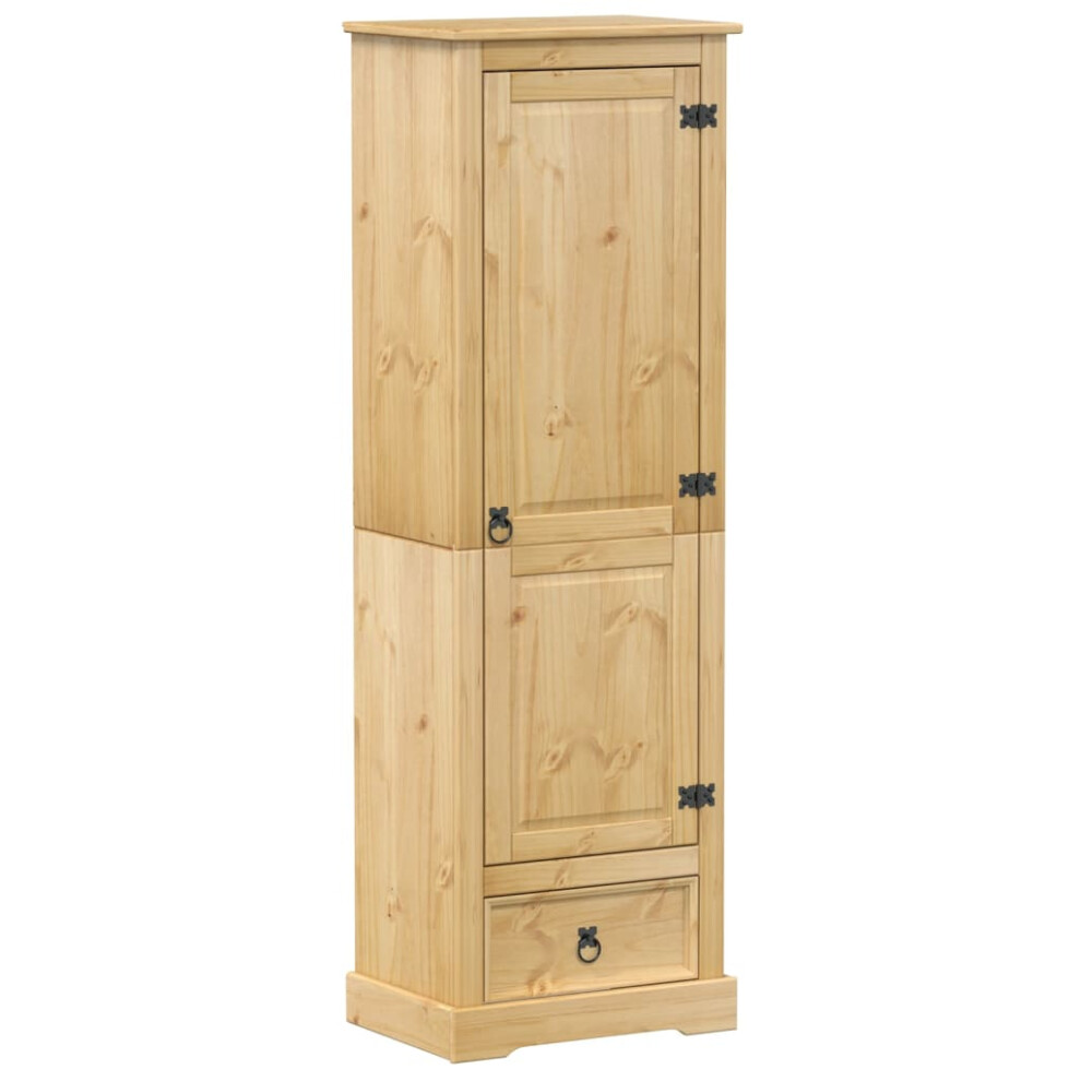 vidaXL Wardrobe Cupboard Closet Clothes Storage Organiser Solid Wood Pine