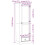 VidaXL vidaXL Wardrobe Cupboard Closet Clothes Storage Organiser Solid Wood Pine 4