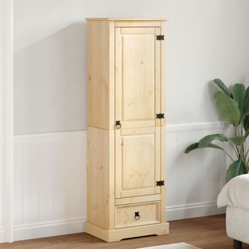 VidaXL vidaXL Wardrobe Cupboard Closet Clothes Storage Organiser Solid Wood Pine 2