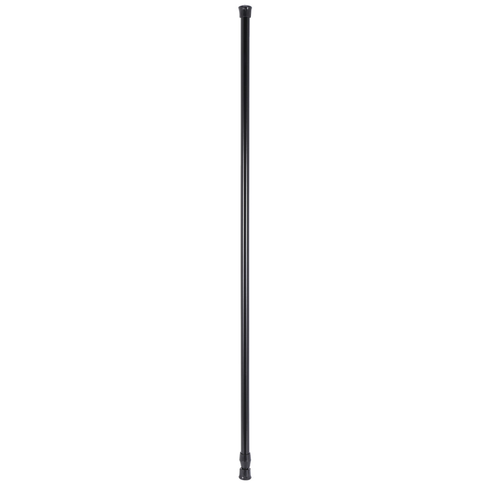 Telescopic Spring Tension Curtain Rail Pole Rods,70~120cm,Black