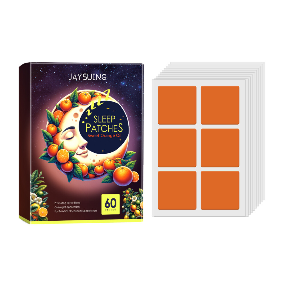 Skesrjtop Orange (60 Patches) Sleep Patch Relieve Physical Discomfort Sleep Aid Sleep Health Patch