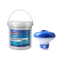 (Barrel 300pcs + dosing device) Effervescent Tablets Swimming Pool Effervescent Tablets To Clarify Water Quality, Remove Odors, Instant Multi-functional Swimming Pool Cleaning