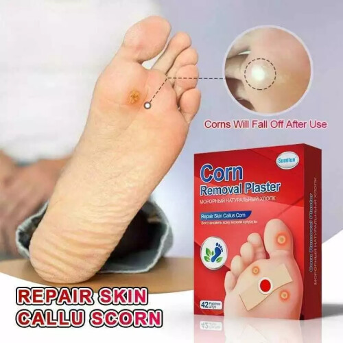 42pc Corn Removal Patch Toe Callus Corn Remover Pads Wart Treatment Patch Foot