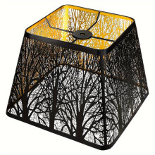 (A) Art Deco Lamp Shades, Metal Light Covers, Compatible With Table, Pendant, And Wall Lamps