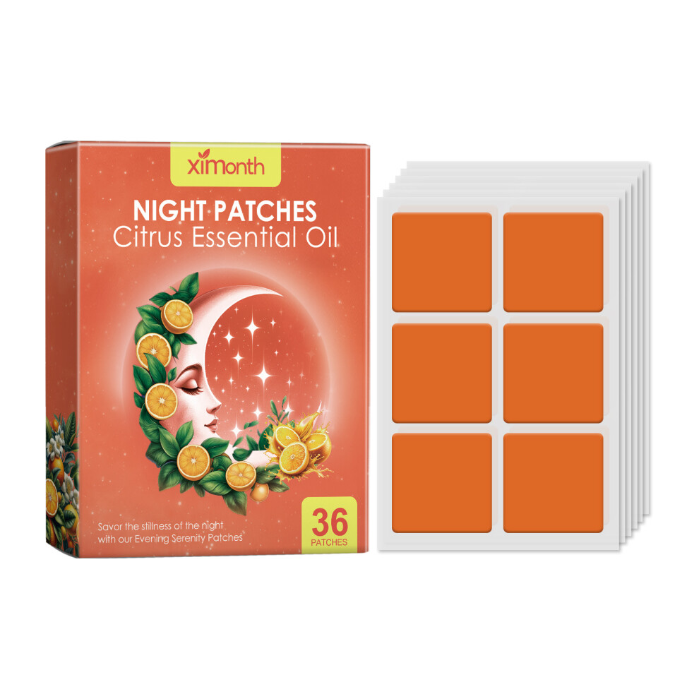 (36PIECES Citrus) Sleep Patch, Night Patch, Scented Essential Oil Patch, Jasmine Lavender Citrus Blue Wind Sleep Patch