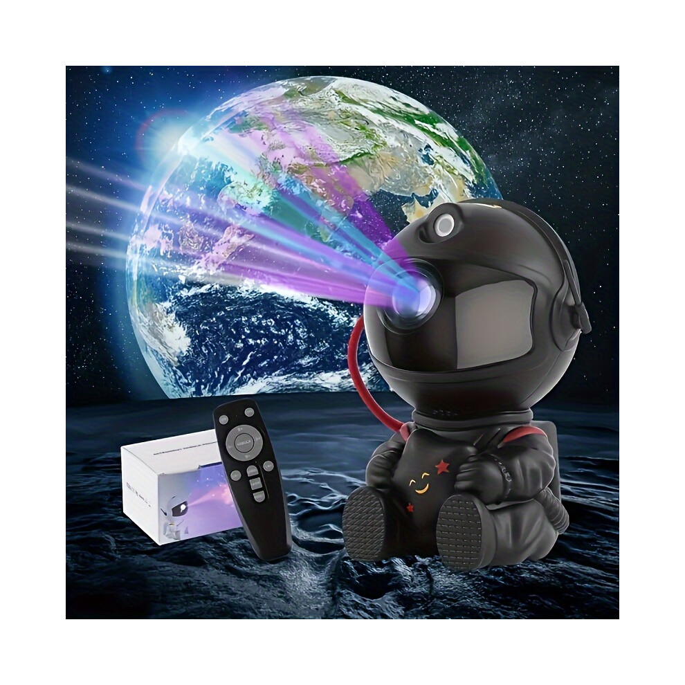 (Black Star) New Star Projector Night Light-Astronaut Space Projector, Star Nebula Ceiling Led Light