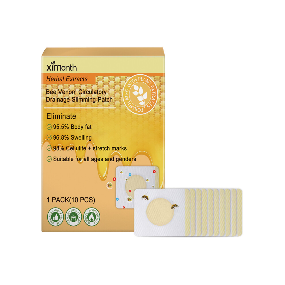 Yetp Star (10Pcs) Bee Venom Slimming Patch, Slimming, Firming, Skin Shaping And Body Curve Care