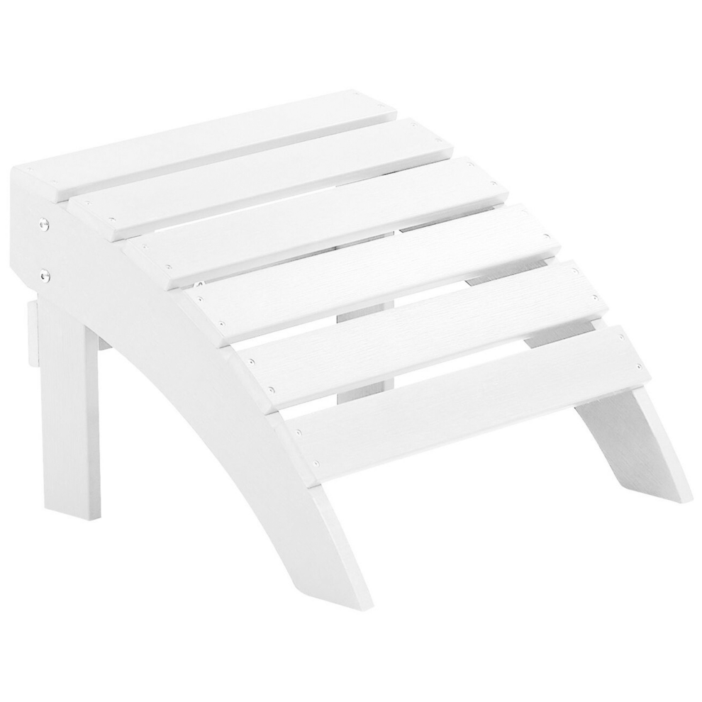 Garden Footstool ADIRONDACK White