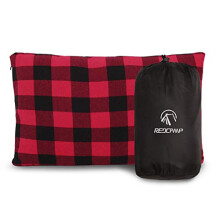 REDCAMP Small Flannel Camping Pillow with Removable Cover 50x30cm, Lightweight Compact Portable Micro Washable Travel Pillow for Outdoor Hiking