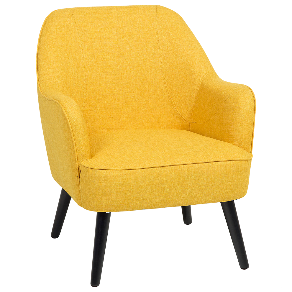 Armchair LOKEN Fabric Yellow