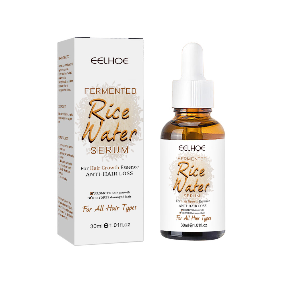 Bghone (30Ml) Rice Water Hair Essential Oil Improves Hair, Moisturizes Hair, Repairs Perm And Dye Damage