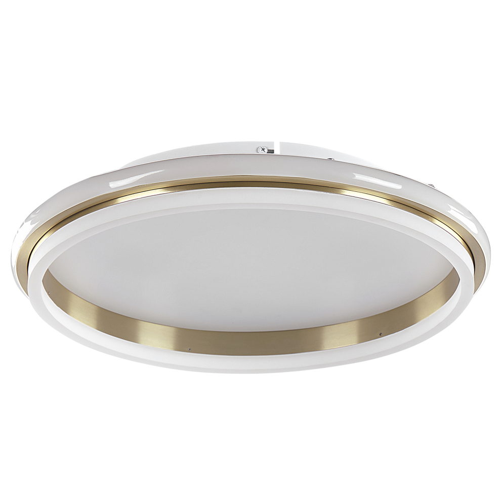 Metal LED Ceiling Lamp  64 cm White and Gold TAPING