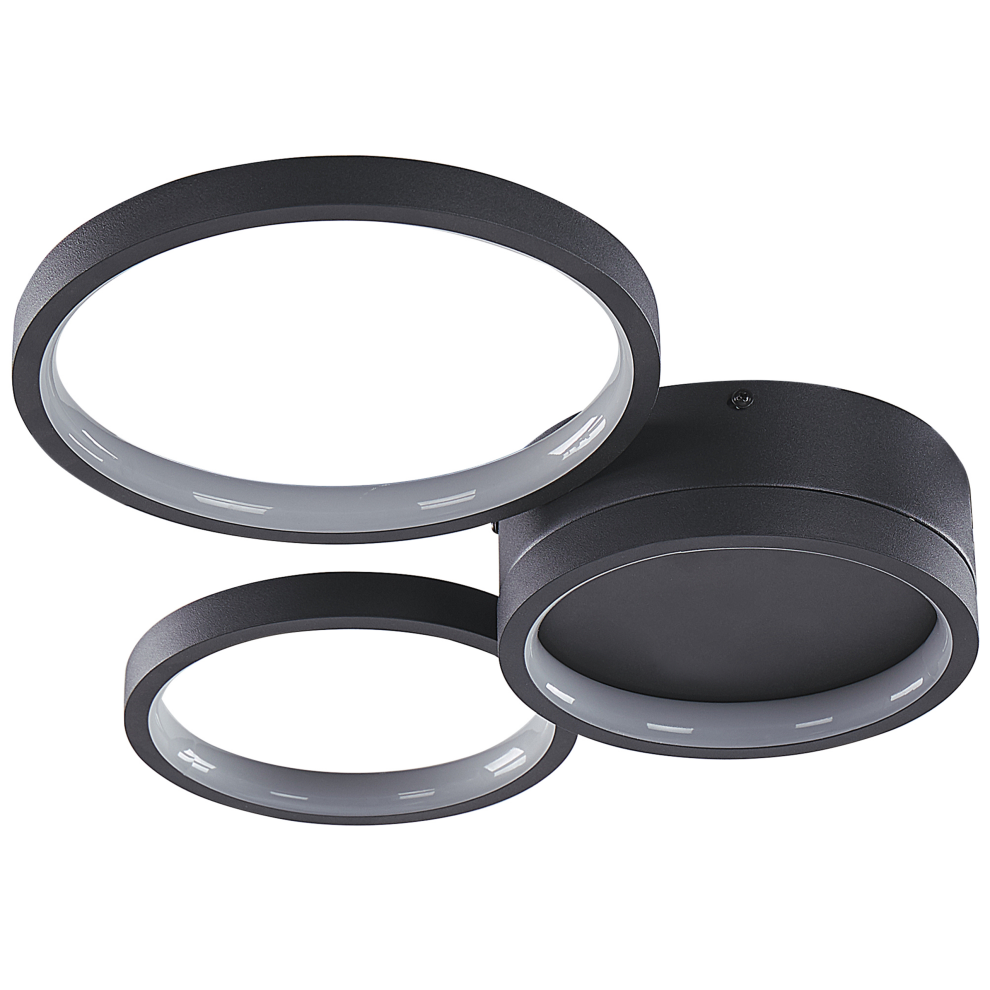 LED Ceiling Lamp AGNAT Metal Black