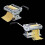URBN-CHEF Metal Fresh Pasta Spaghetti Lasagne Ravioli Maker Machine Tool Kit 12