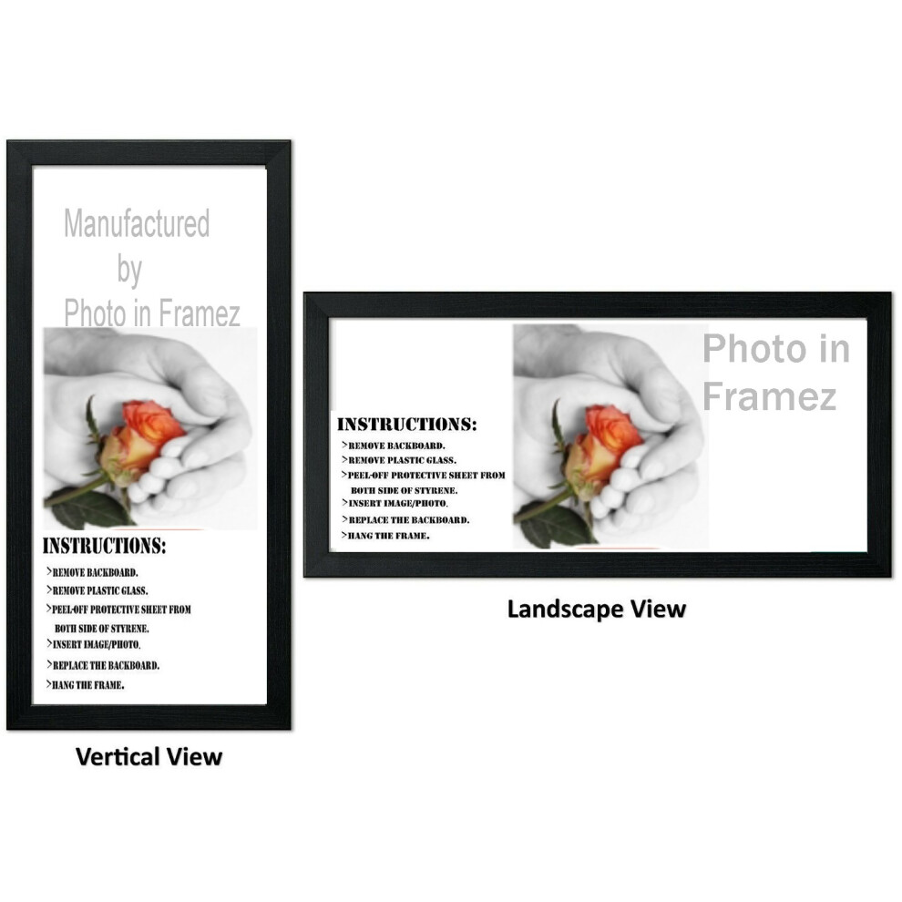 100 X 50cm Poster Frame Picture Frame Black