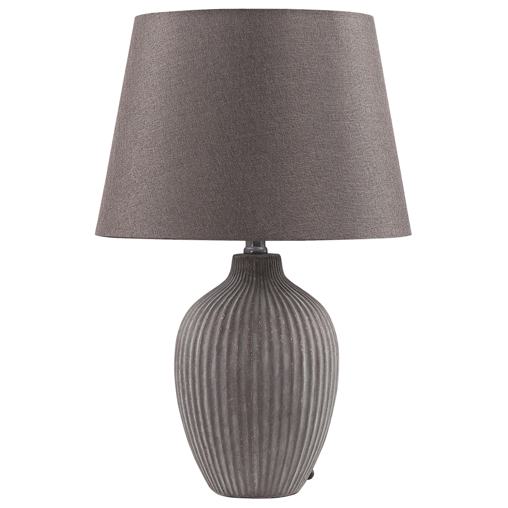 Table Lamp FERGUS Ceramic Brown