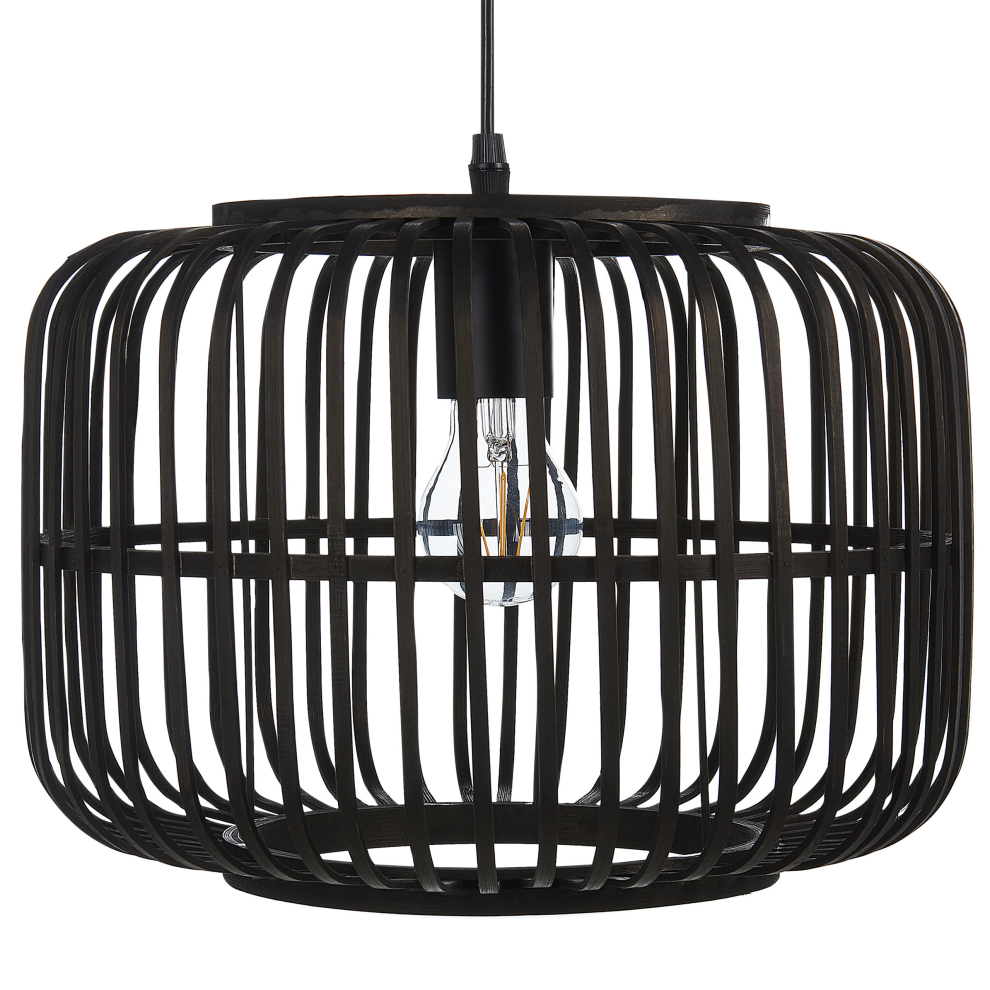 Pendant Lamp MACHEKE Bamboo Wood Black